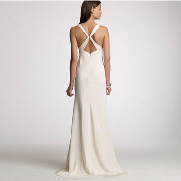 *BLACK* J.Crew Silk Tricotine Avery Gown - Picture 3 of 8